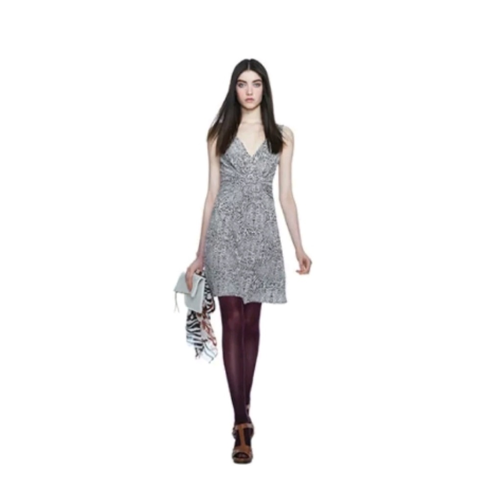 Issa Banana Republic Slinky Knit Animal Prnt Dress